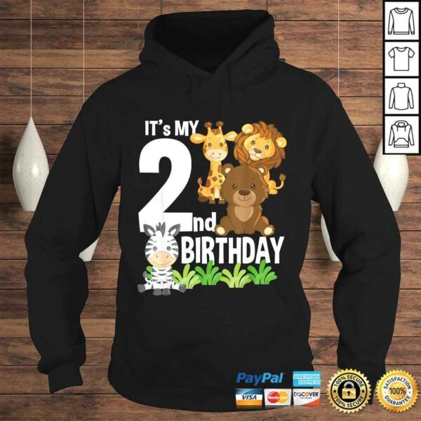 It’s My 2nd Birthday Zoo Theme Birthday Safari Jungle Animal Tee Shirt