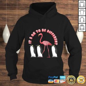 Its Ok To Be Different Funny Sayings Flamingo Penguin T-shirt 3 Its Ok To Be Different Funny Sayings Flamingo Penguin T shirt 4