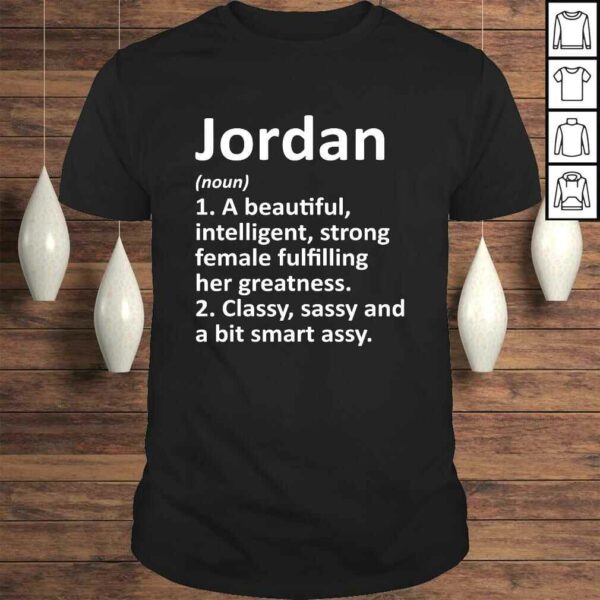 JORDAN Definition Personalized Name Funny Christmas Tee Shirt