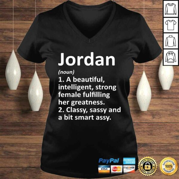 JORDAN Definition Personalized Name Funny Christmas Tee Shirt