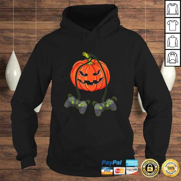 Jack O Lantern Video Gamer Controllers Halloween Boys Kids Gift TShirt