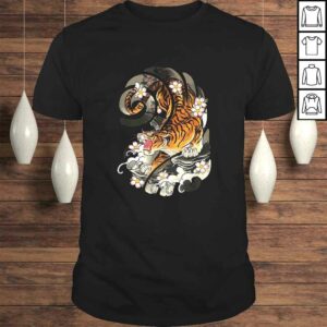 Japanese Tattoo Style Tiger Traditional & Shirt Design Japanese Tattoo Style Tiger Traditional & Shirt Design