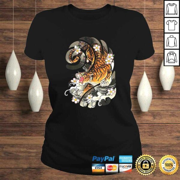 Japanese Tattoo Style Tiger Traditional & Shirt Design