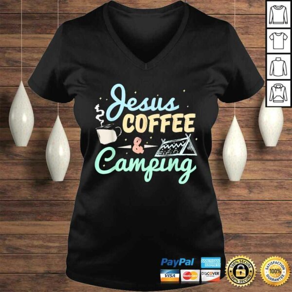 Jesus Coffee and Camping Shirt Camping TShirt