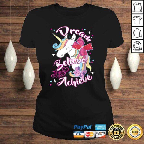 JoJo Siwa Dream Believe Achieve Unicorn Graphic Shirt