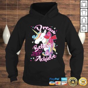 JoJo Siwa Dream Believe Achieve Unicorn Graphic Tee Shirt 3 JoJo Siwa Dream Believe Achieve Unicorn Graphic Tee Shirt 4