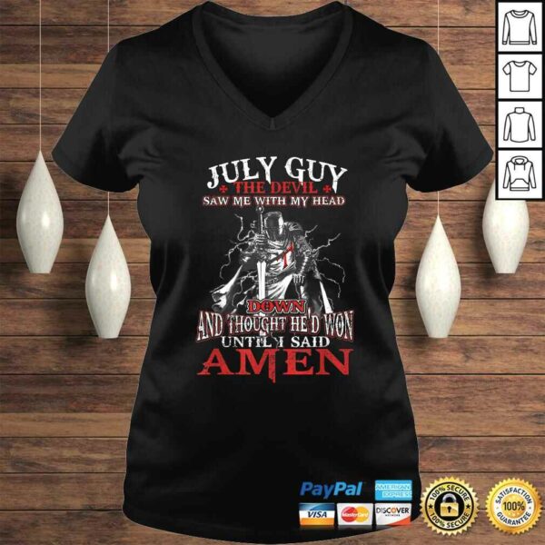 July Guy Devil Birthday Gifts for Boyfriend Husband Son T-shirt