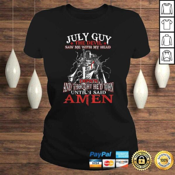 July Guy Devil Birthday Gifts for Boyfriend Husband Son T-shirt