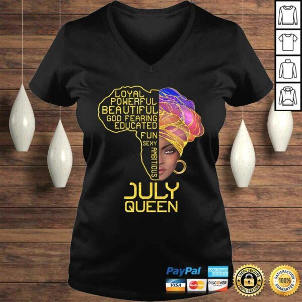 July Queen Birthday Shirt Cancer Leo Pride