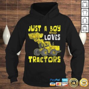 Just A Boy Who Loves Tractors Construction Kid Birthday T-shirt 3 Just A Boy Who Loves Tractors Construction Kid Birthday T shirt 4