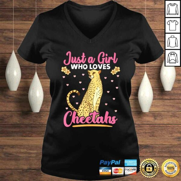 Just A Girl Who Loves Cheetahs African Savanna Zookeeper TShirt