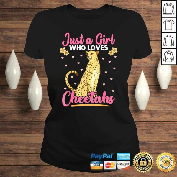 Just A Girl Who Loves Cheetahs African Savanna Zookeeper TShirt