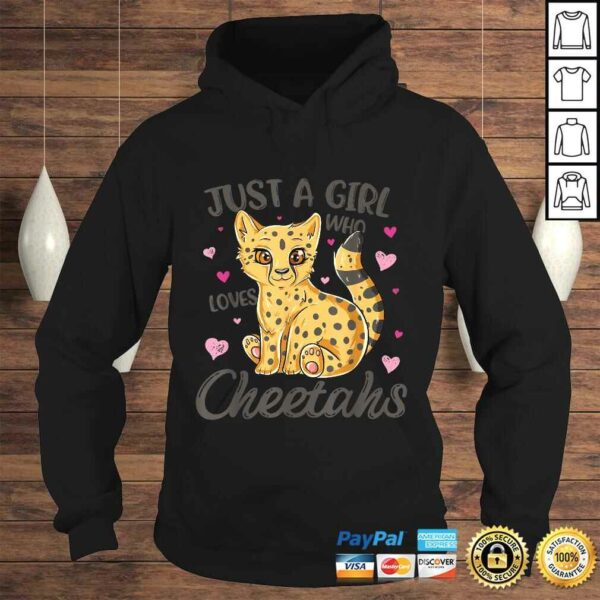 Just A Girl Who Loves Cheetahs Women Cheetah Cat Lover Gift TShirt