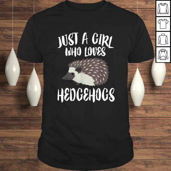 Just A Girl Who Loves Hedgehogs Owner Lover Tee T-Shirt