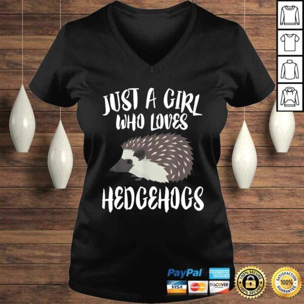 Just A Girl Who Loves Hedgehogs Owner Lover Tee T-Shirt