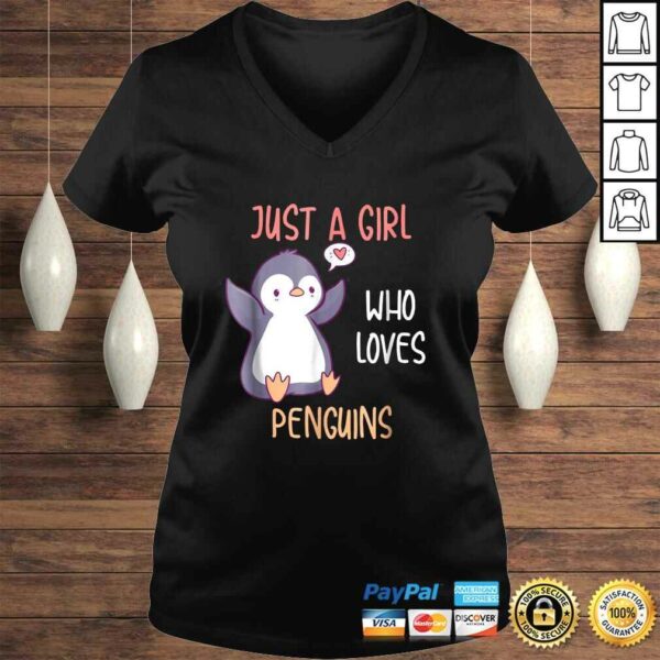 Just A Girl Who Loves Penguins Shirt, Funny Penguins TShirt