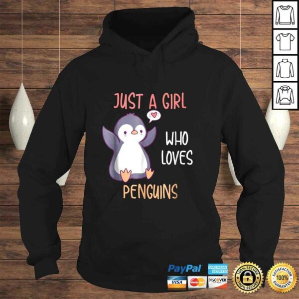 Just A Girl Who Loves Penguins Shirt, Funny Penguins TShirt