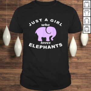 Just A Girl Who Loves Purple Elephants Gift TShirt Just A Girl Who Loves Purple Elephants Gift TShirt