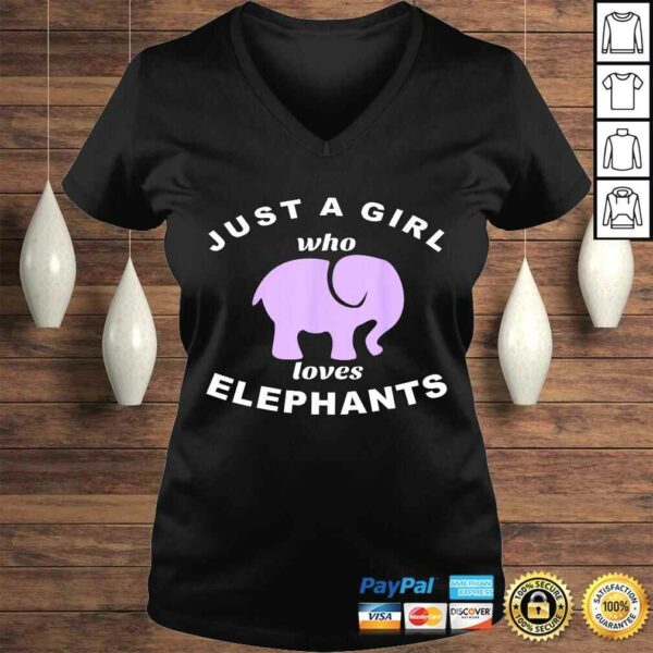 Just A Girl Who Loves Purple Elephants Gift TShirt