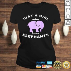 Just A Girl Who Loves Purple Elephants Gift TShirt 2 Just A Girl Who Loves Purple Elephants Gift TShirt 3