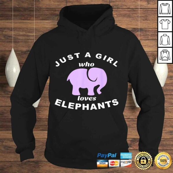 Just A Girl Who Loves Purple Elephants Gift TShirt