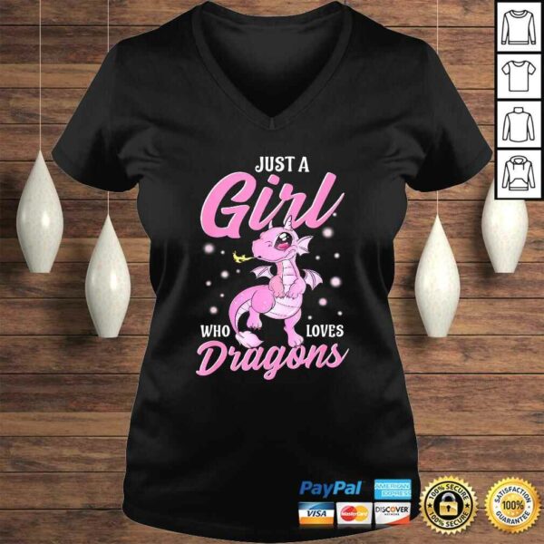 Just a Girl Who Loves Dragons Funny TShirt Gift