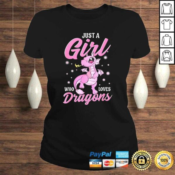 Just a Girl Who Loves Dragons Funny TShirt Gift