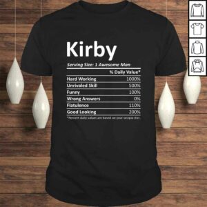 KIRBY Nutrition Funny Birthday Personalized Name Gift Idea Gift TShirt KIRBY Nutrition Funny Birthday Personalized Name Gift Idea Gift TShirt