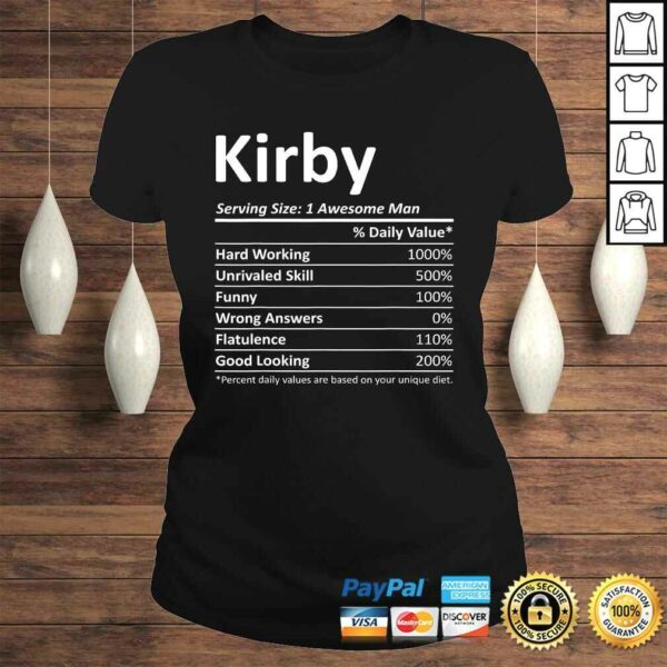 KIRBY Nutrition Funny Birthday Personalized Name Gift Idea Gift TShirt