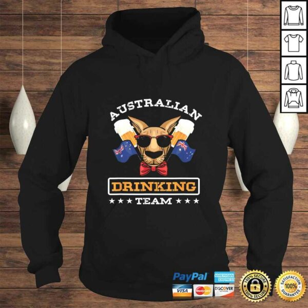 Kangaroo Australian Drinking Team Beer Drinker Australia Tee Shirt