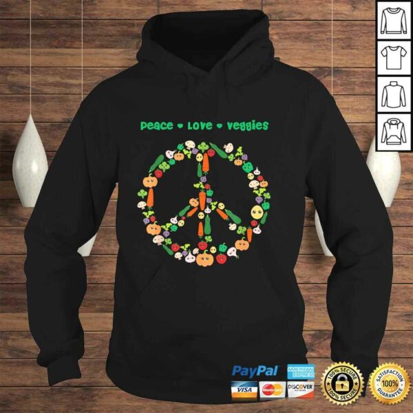 Kawaii Vegetables Peace Sign Funny Gift for Vegetarian Vegan Tee Shirt