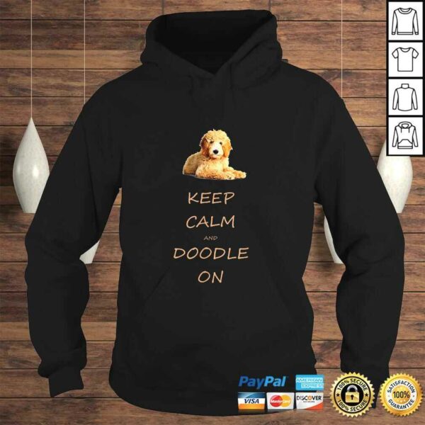 Keep Calm and Doodle On Goldendoodle TShirt