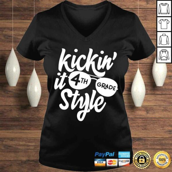 Kickin it 4th Grade Style Shirt Kids Back to School Teacher Shirt