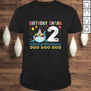Kids 2 Year Old Birthday Shark Boys and Girls TShirt Gift Kids 2 Year Old Birthday Shark Boys and Girls TShirt Gift