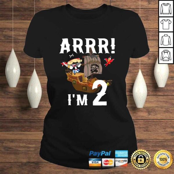 Kids 2 Year Old Pirate Birthday Party ARR 2nd Pirates Ship TShirt