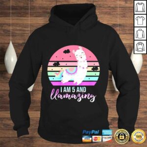 Kids 5 Years Old 5th Birthday Llamazing Llama Shirt Gift 3 Kids 5 Years Old 5th Birthday Llamazing Llama Shirt Gift 4