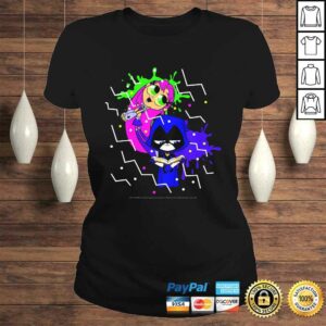 Kids DC Comics Teen Titans Go! Raven & Starfire Paint Splatter Tee T-Shirt 2 Kids DC Comics Teen Titans Go! Raven Starfire Paint Splatter Tee T Shirt 3