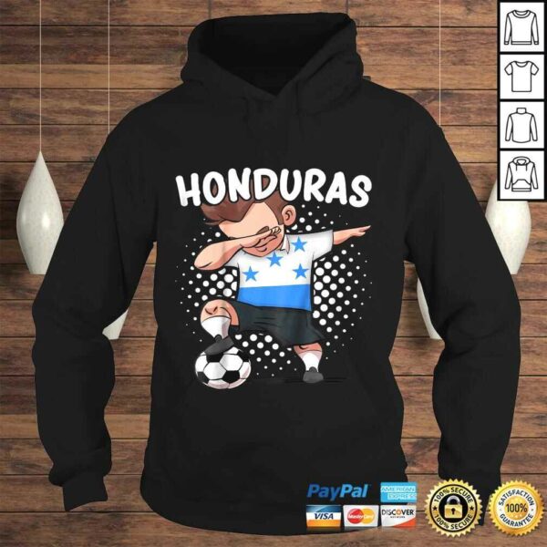 Kids Funny Dabbing Soccer Player Shirt Honduras Soccer Honduran