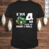 Kids I’m 4 Farm Barnyard Tractor 4th Birthday Party Shirt