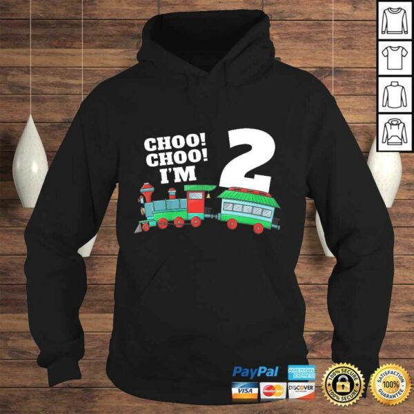 Kids Im Two Train 2nd Birthday Shirt Boy Toddler 2 Train Gift