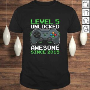 Kids Level 5 Unlocked 5 Years Old Video Gamer Birthday Gift Boys TShirt Kids Level 5 Unlocked 5 Years Old Video Gamer Birthday Gift Boys TShirt