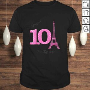 Kids Paris Theme 10th Birthday Gift Top Kids Paris Theme 10th Birthday Gift Top