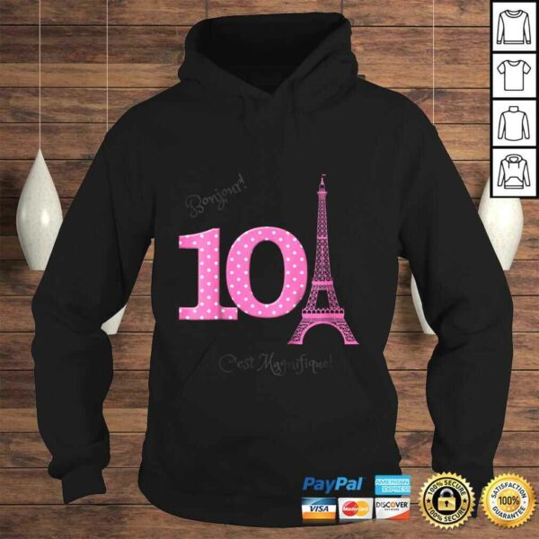 Kids Paris Theme 10th Birthday Gift Top