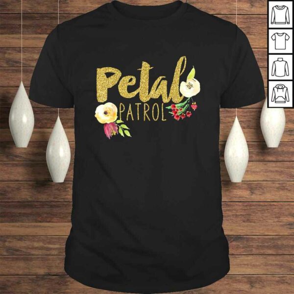 Kids Petal Patrol Shirt Flower Girl Wedding TShirt