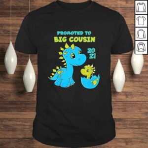 Kids Promoted to Big Cousin 2021 Shirt Boy Dinosaur TShirt Kids Promoted to Big Cousin 2021 Shirt Boy Dinosaur TShirt