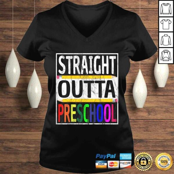 Kids Straight Outta Preschool Shirt Graduation Gift