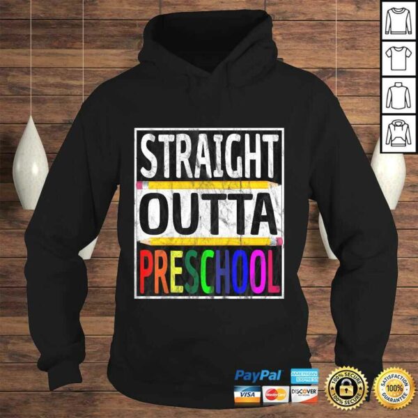 Kids Straight Outta Preschool Shirt Graduation Gift