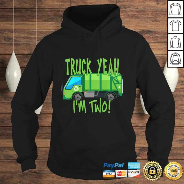 Kids Truck Yeah, I’m Two Garbage Truck for 2 Year Birthday T-shirt