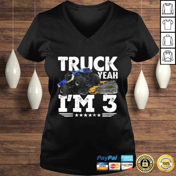 Kids Truck Yeah Monster Truck Shirt 3rd Birthday Gift Tee