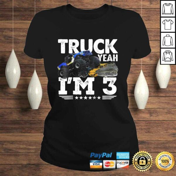 Kids Truck Yeah Monster Truck Shirt 3rd Birthday Gift Tee